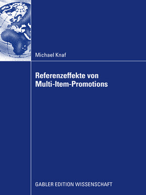 cover image of Referenzeffekte von Multi-Item-Promotions